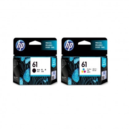 Genuine HP 61 Black & Colour Ink Cartridge Set